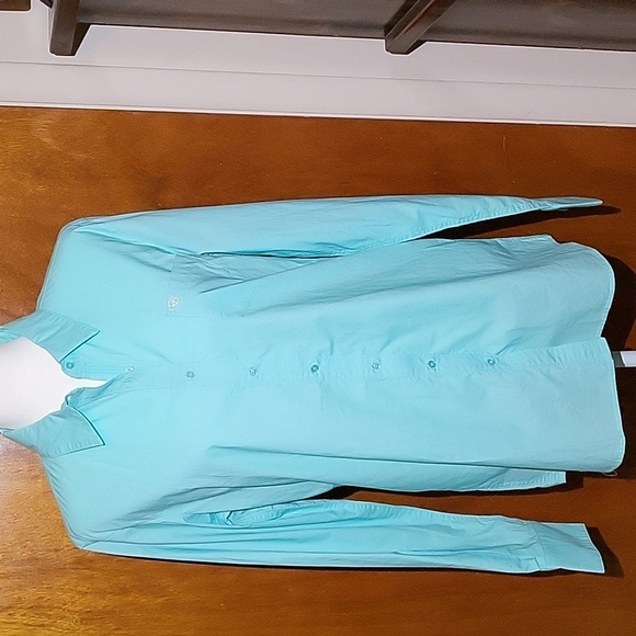 Ariat Kirby Shirt Fitted Skimboard Aqua Button-up Womens Size XL NWT - Picture 1 of 8